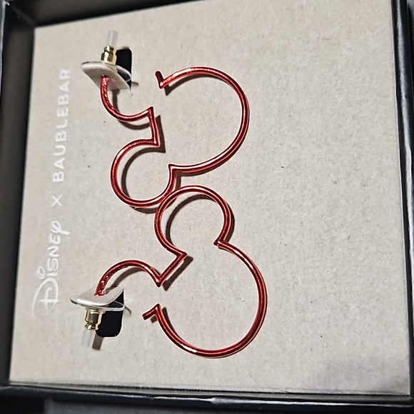 Disney Baublebar Red Mickey Earrings NWOT - Picture 2 of 5
